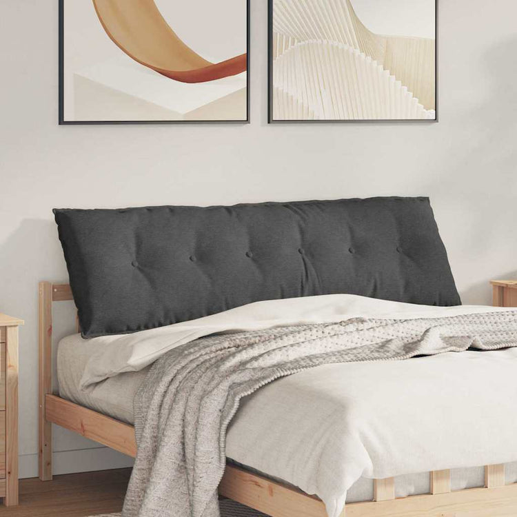 Vidaxx coussin de dossier gris foncé 160 x 50 cm tissu corde