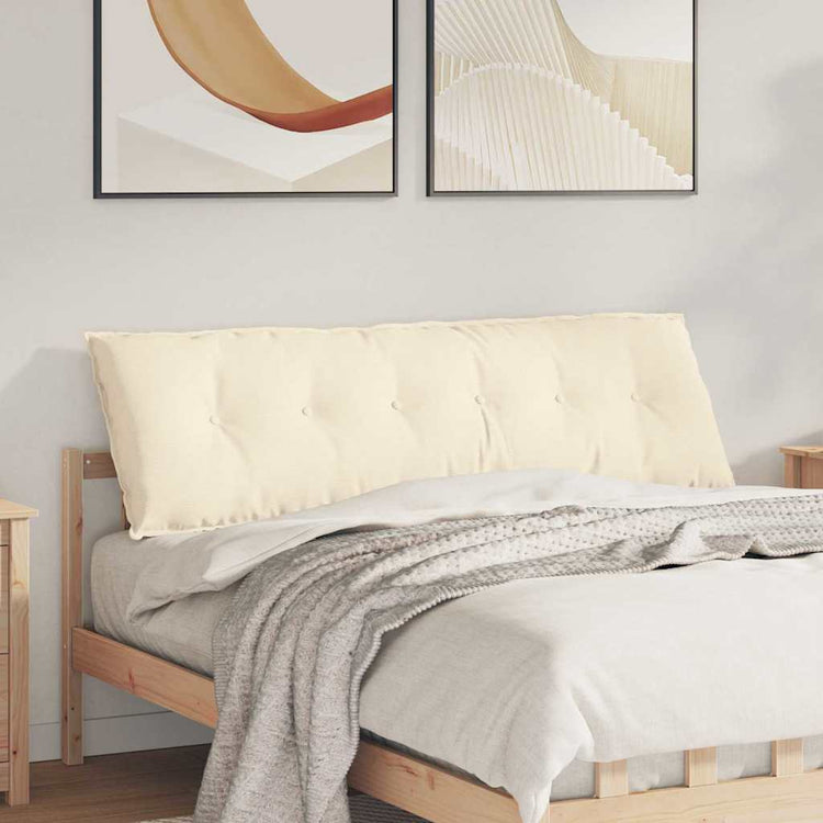 Vidaxx coussin de dossier crème 160 x 50 cm tissu corde