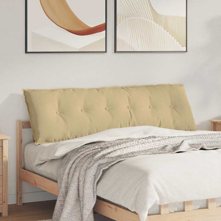 Vidaxx coussin de dossier gris vert 160 x 50 cm tissu corde