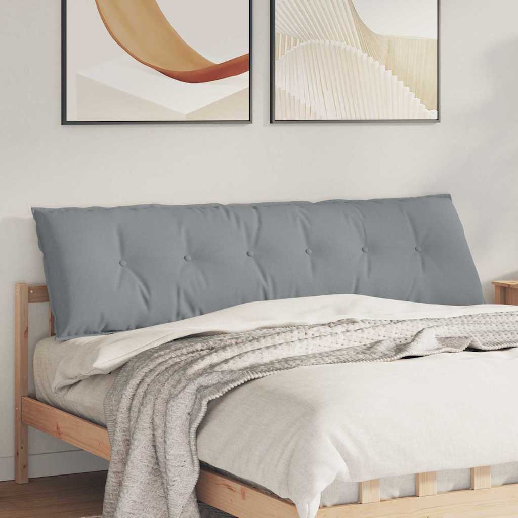 Vidaxx coussin de dossier gris clair 180 x 19 x 50 cm tissu