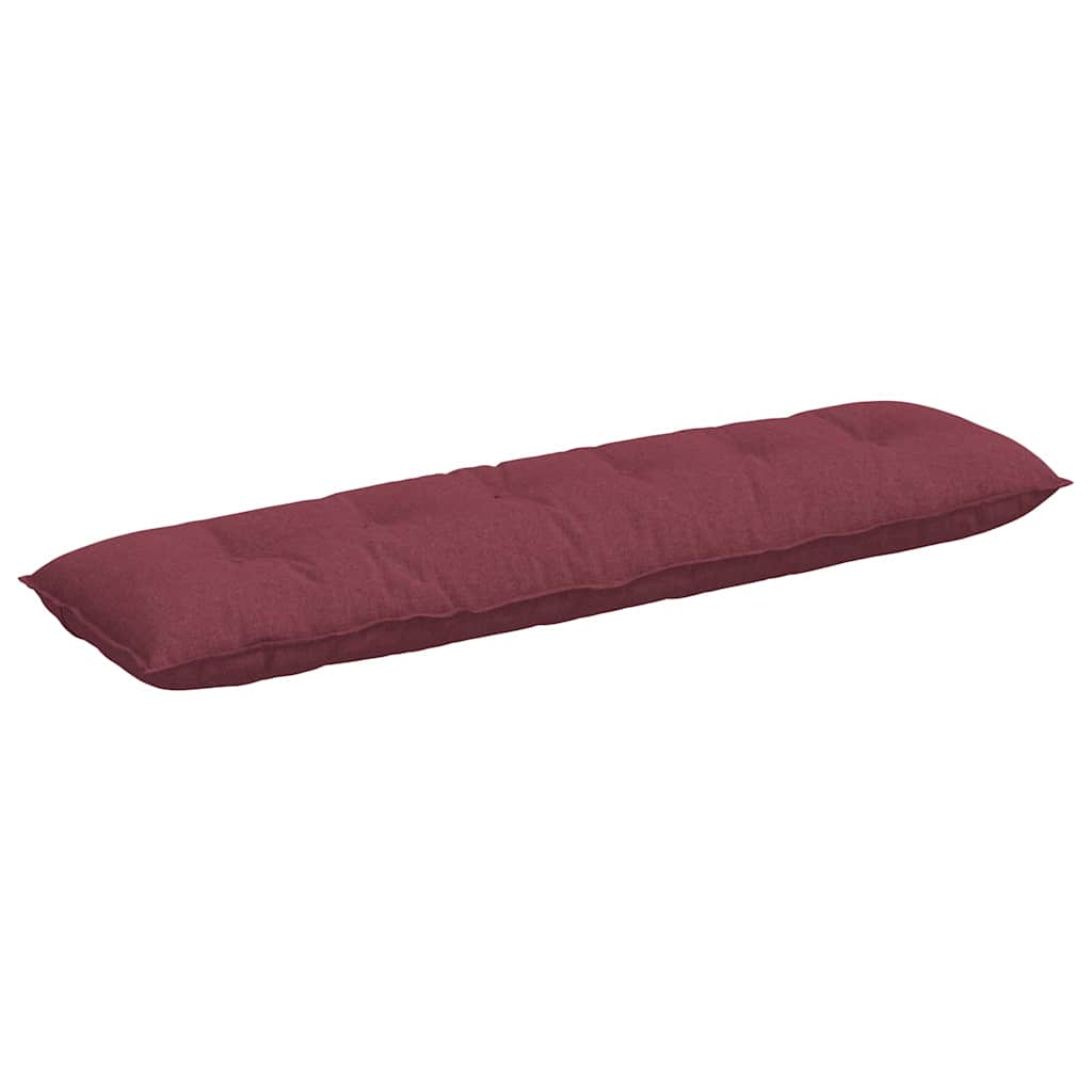 Vidaxx coussin de dossier rouge vin 180 x 19 x 50 cm tissu