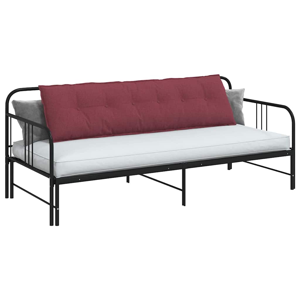 Vidaxx coussin de dossier rouge vin 180 x 19 x 50 cm tissu