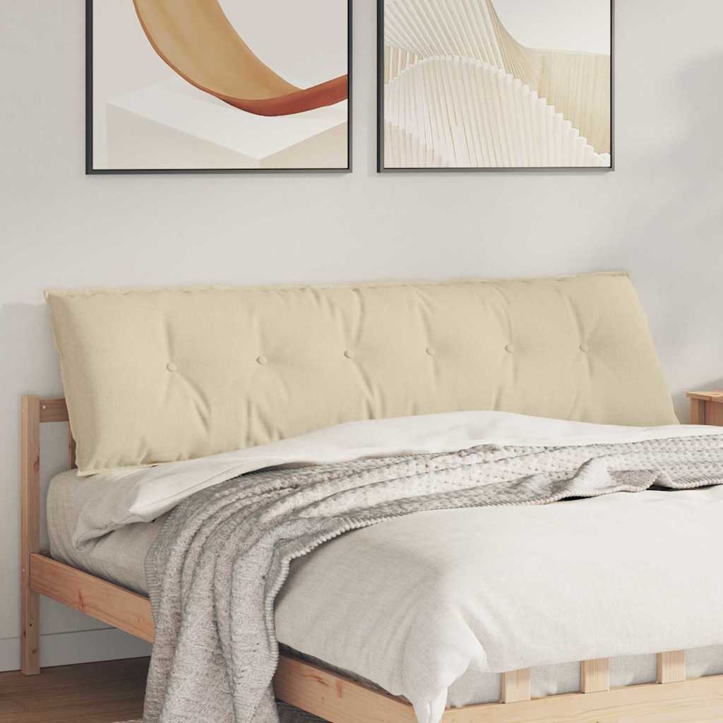 Vidaxx coussin de dossier crème 180 x 19 x 50 cm tissu