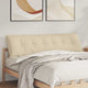 Vidaxx coussin de dossier crème 180 x 19 x 50 cm tissu