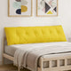 Vidaxx coussin de dossier jaune clair 180 x 19 x 50 cm tissu