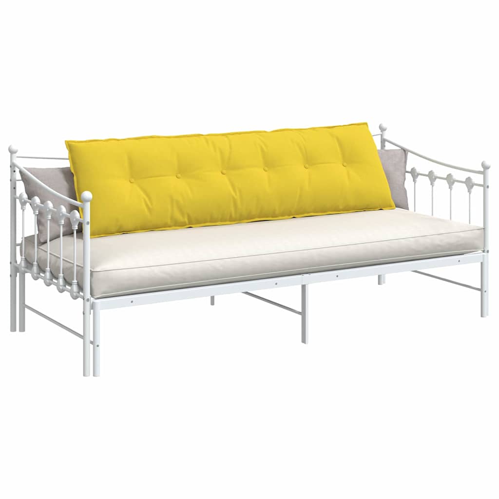 Vidaxx coussin de dossier jaune clair 180 x 19 x 50 cm tissu