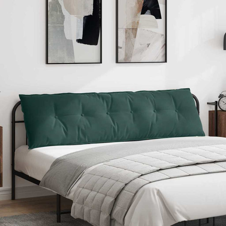 Vidaxx coussin de dossier vert foncé 180 x 50 cm tissu corde