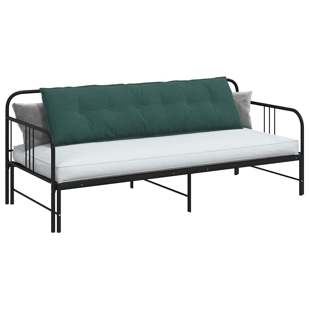 Vidaxx coussin de dossier vert foncé 180 x 50 cm tissu corde