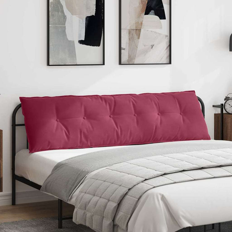 Vidaxx coussin de dossier rouge vin 180 x 50 cm tissu corde