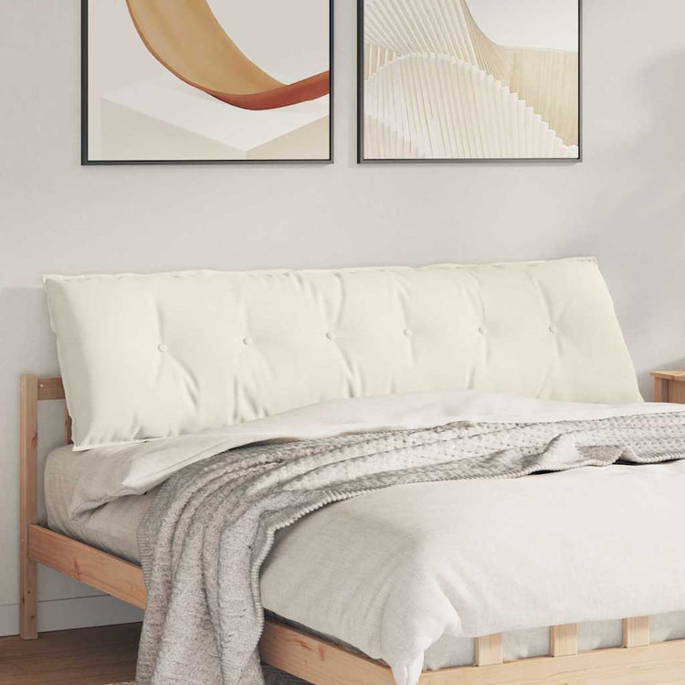 Vidaxx coussin de dossier crème 180 x 50 cm tissu corde