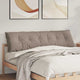 Vidaxx coussin de dossier taupe 180 x 50 cm tissu microfibre