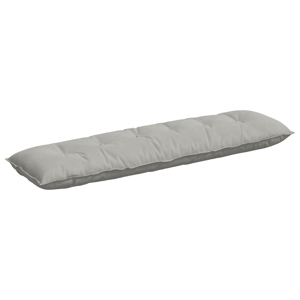 Vidaxx coussin de dossier gris clair 180 x 50 cm tissu microfibre