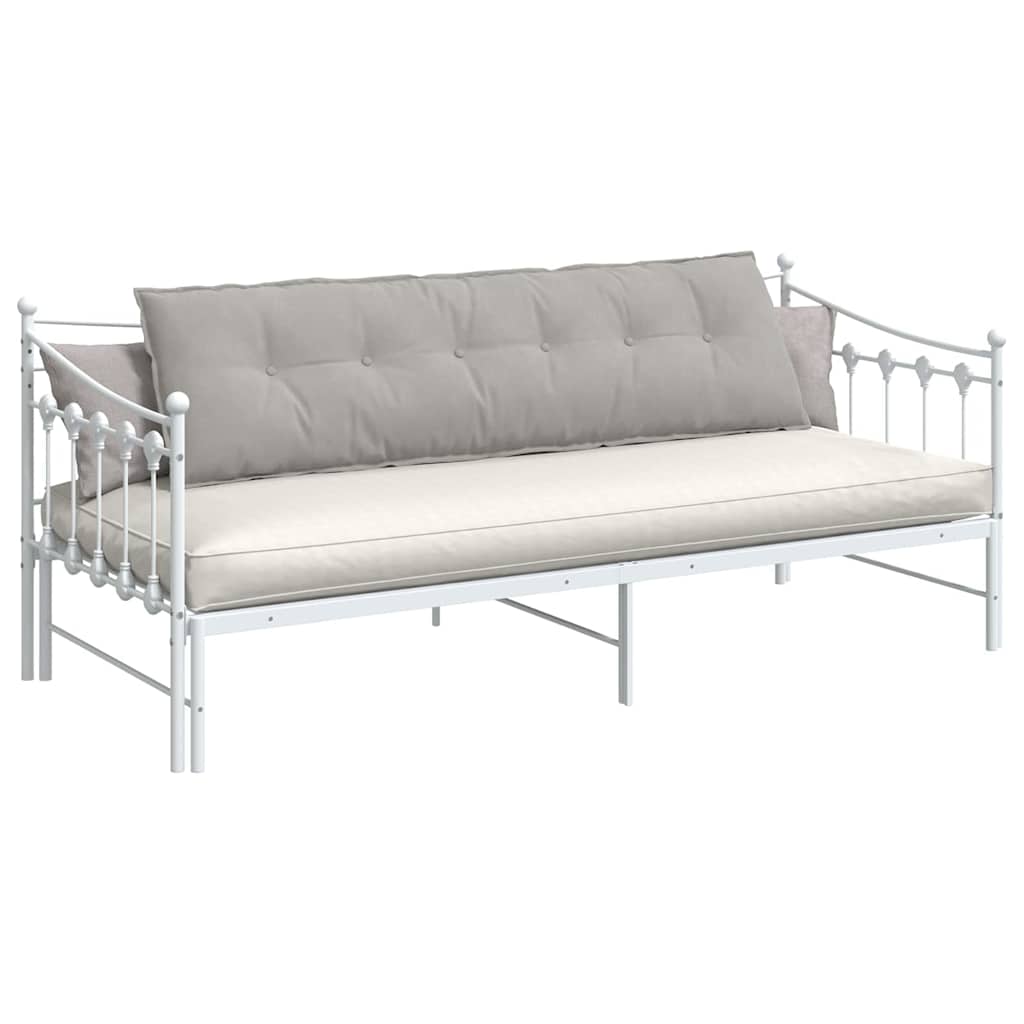 Vidaxx coussin de dossier gris clair 180 x 50 cm tissu microfibre