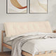 VidaXL coussin de dossier beige 180 x 50 cm tissu microfibre