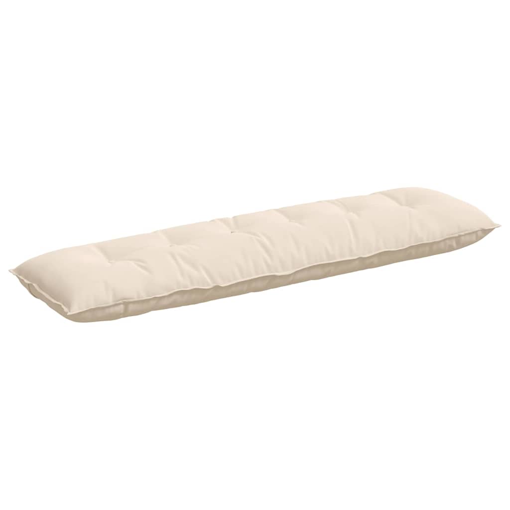 VidaXL coussin de dossier beige 180 x 50 cm tissu microfibre