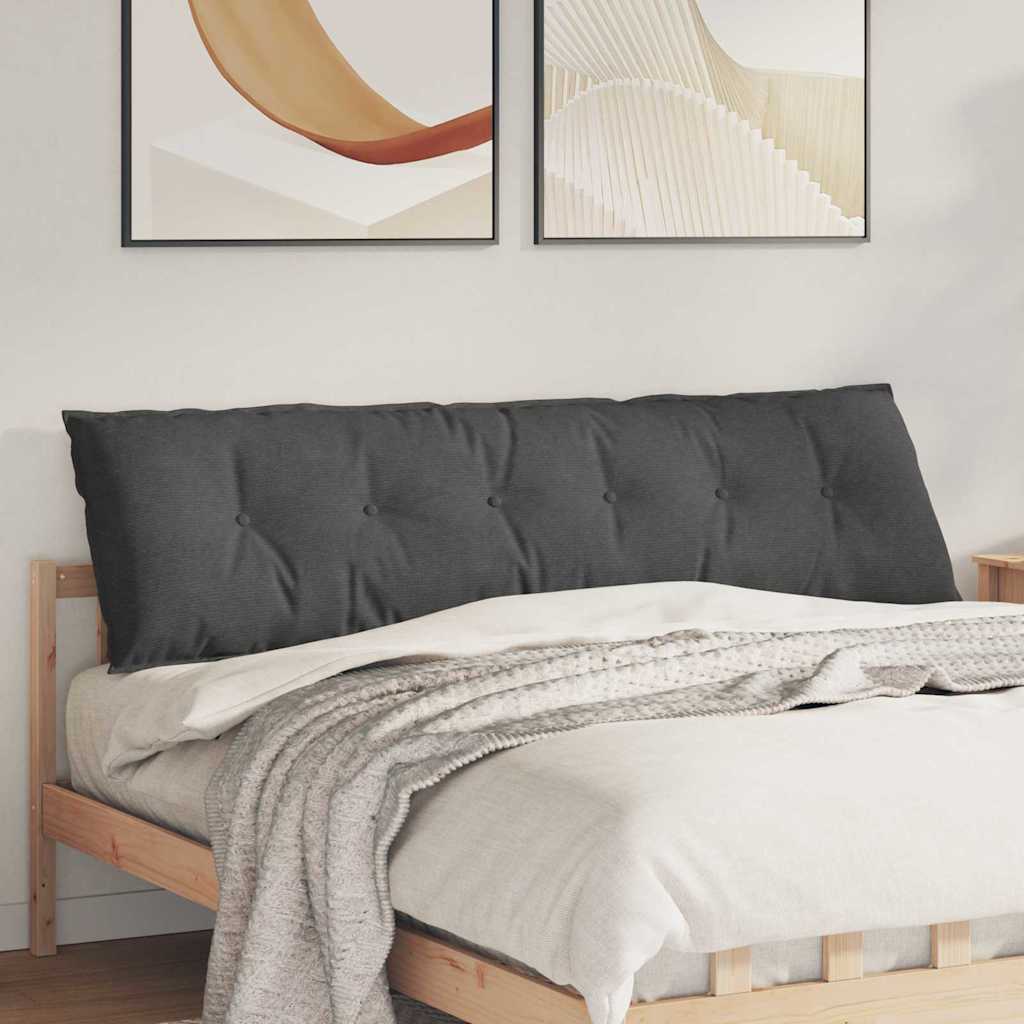 Vidaxx coussin de dossier gris foncé 180 x 50 cm tissu corde