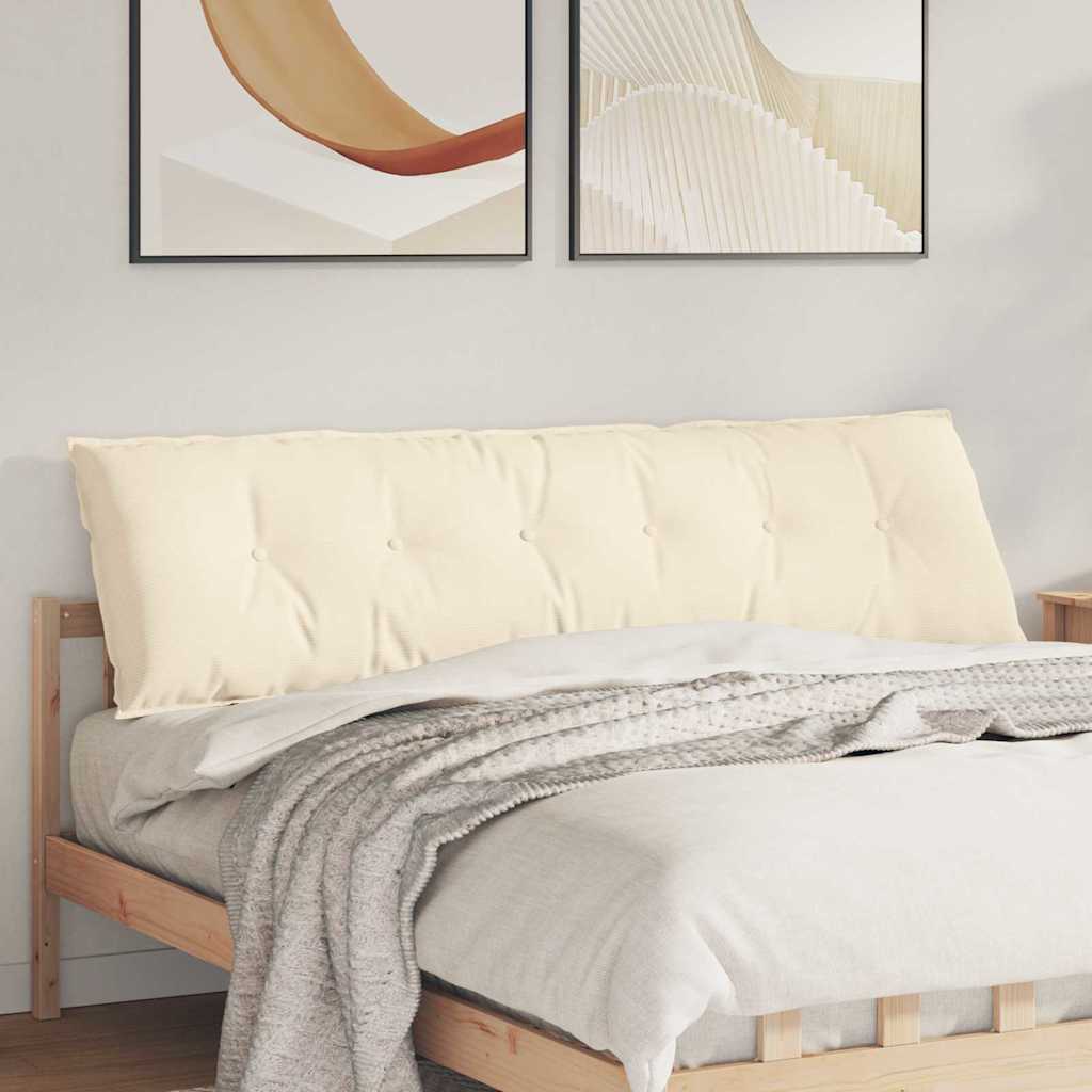 Vidaxx coussin de dossier crème 180 x 50 cm tissu corde