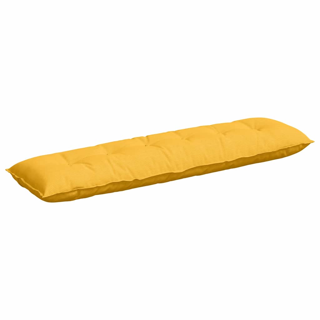 Vidaxx coussin de dossier jaune clair 180 x 50 cm tissu corde
