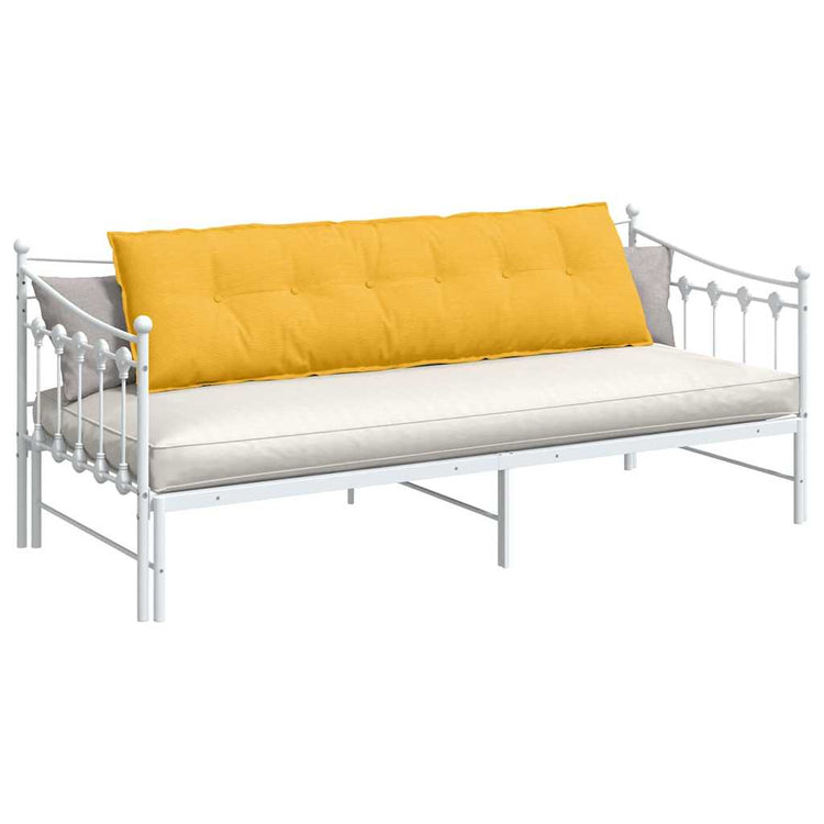 Vidaxx coussin de dossier jaune clair 180 x 50 cm tissu corde