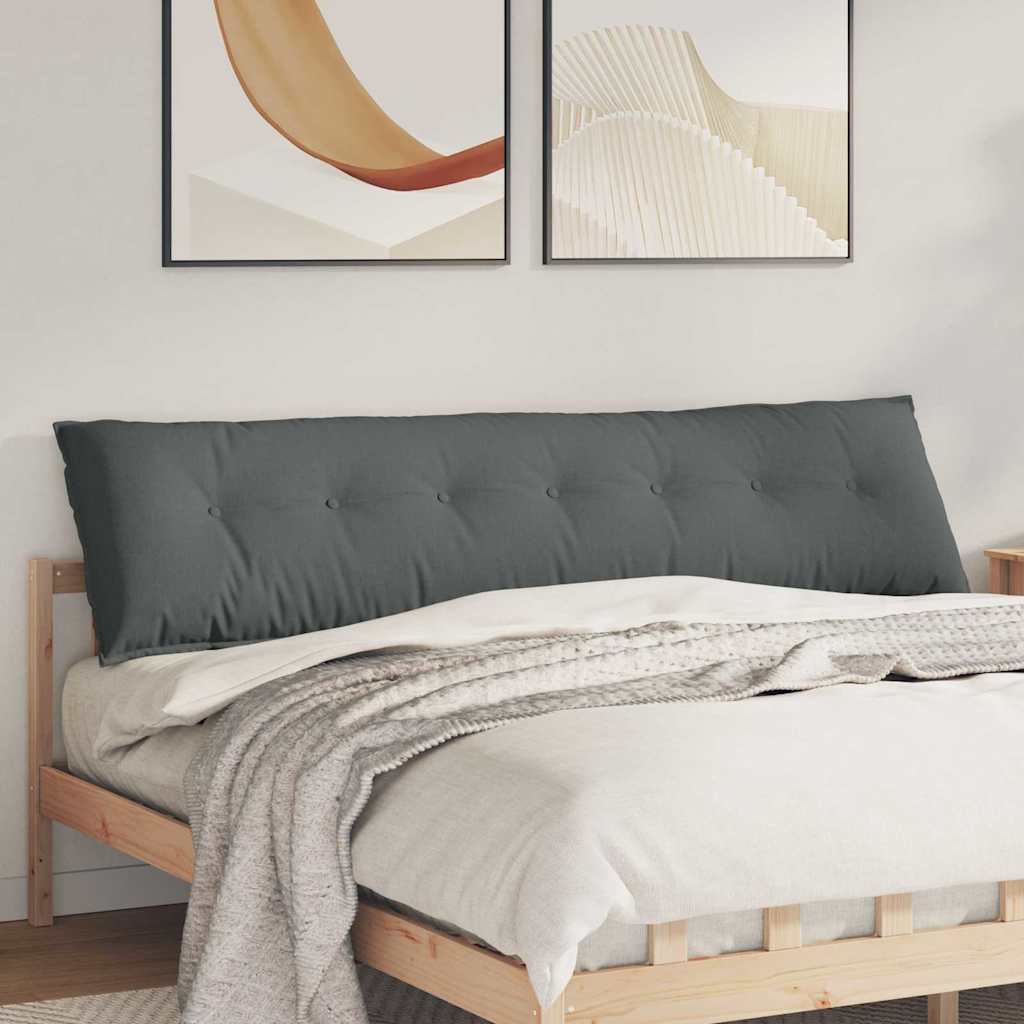 Vidaxx coussin de dossier gris foncé 200 x 19 x 50 cm tissu