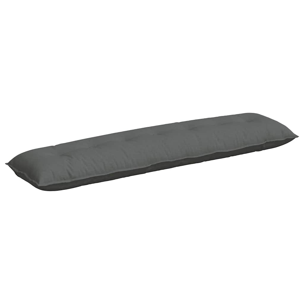 Vidaxx coussin de dossier gris foncé 200 x 19 x 50 cm tissu