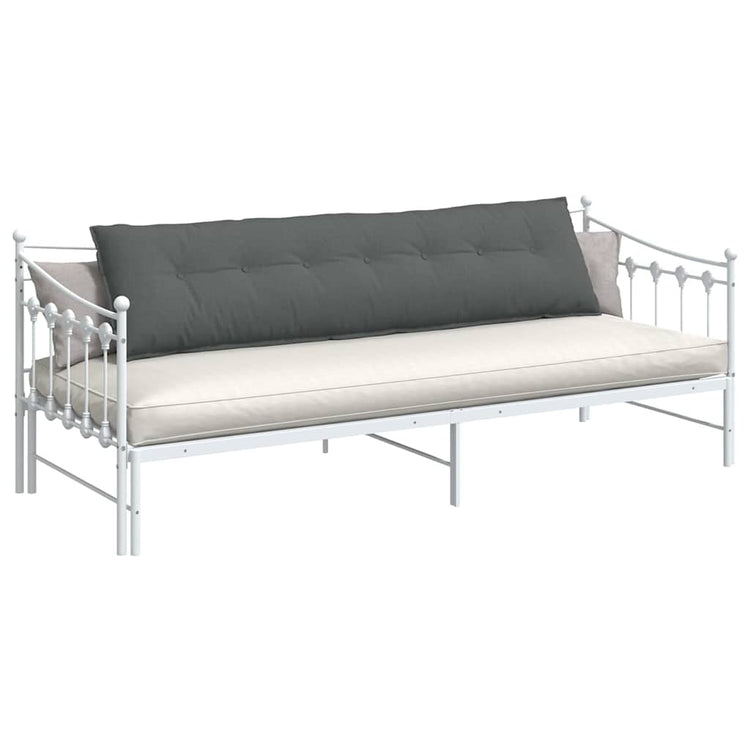 Vidaxx coussin de dossier gris foncé 200 x 19 x 50 cm tissu