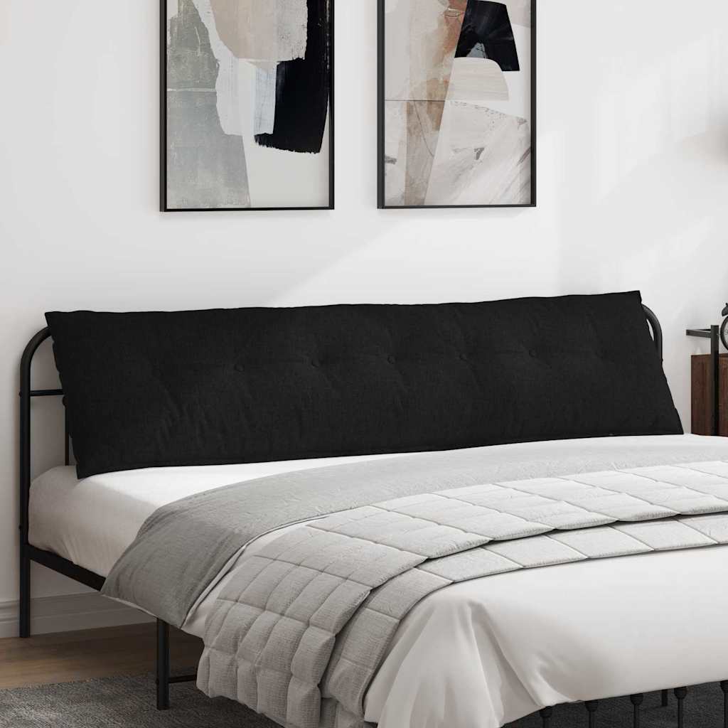 Vidaxx coussin de dossier noir 200 x 19 x 50 cm tissu