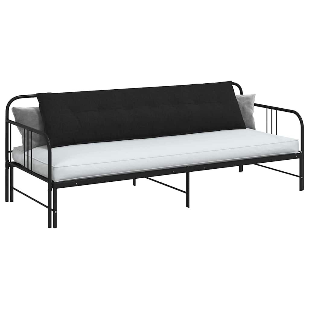 Vidaxx coussin de dossier noir 200 x 19 x 50 cm tissu