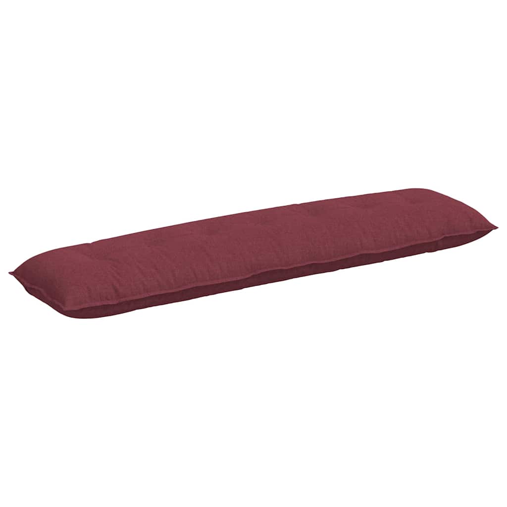 Vidaxx coussin de dossier rouge vin 200 x 19 x 50 cm tissu