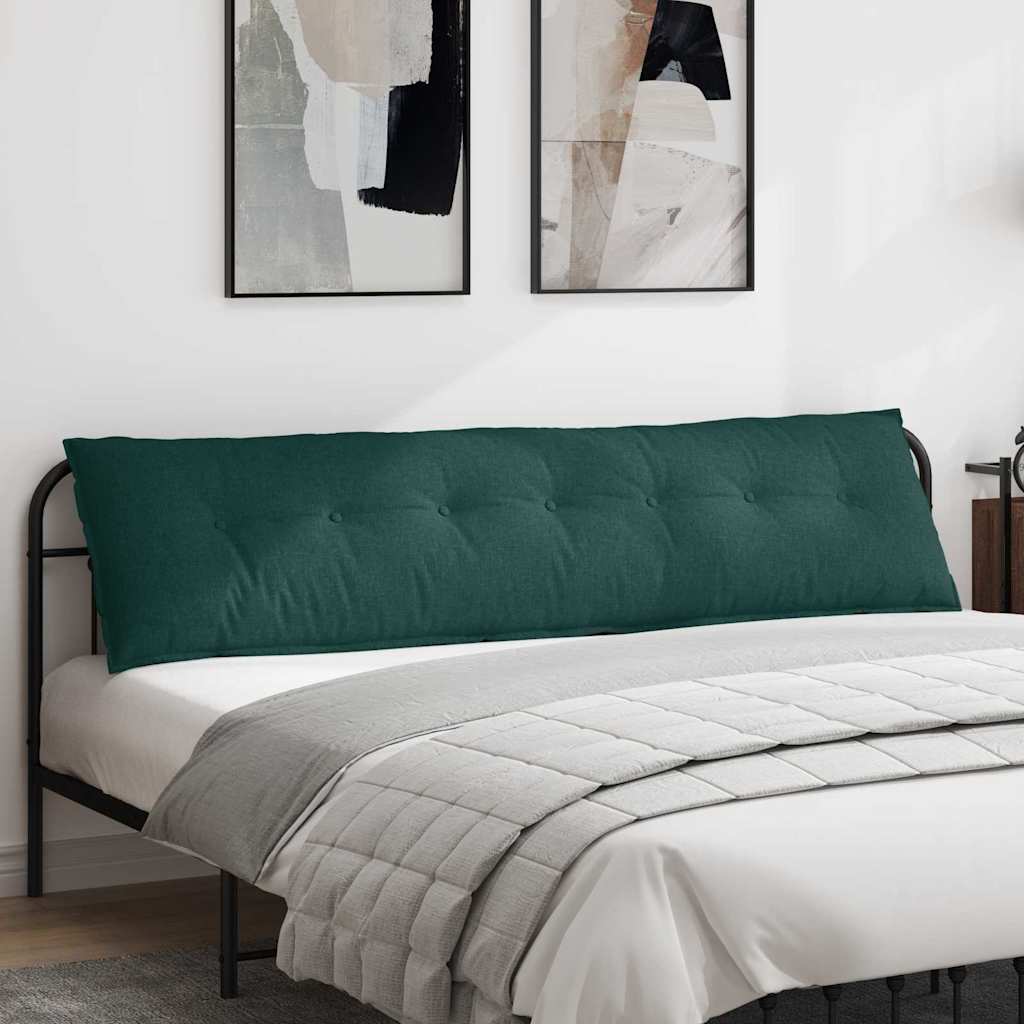 Vidaxx coussin de dossier vert foncé 200 x 19 x 50 cm tissu