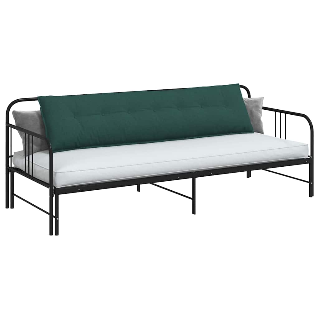 Vidaxx coussin de dossier vert foncé 200 x 19 x 50 cm tissu