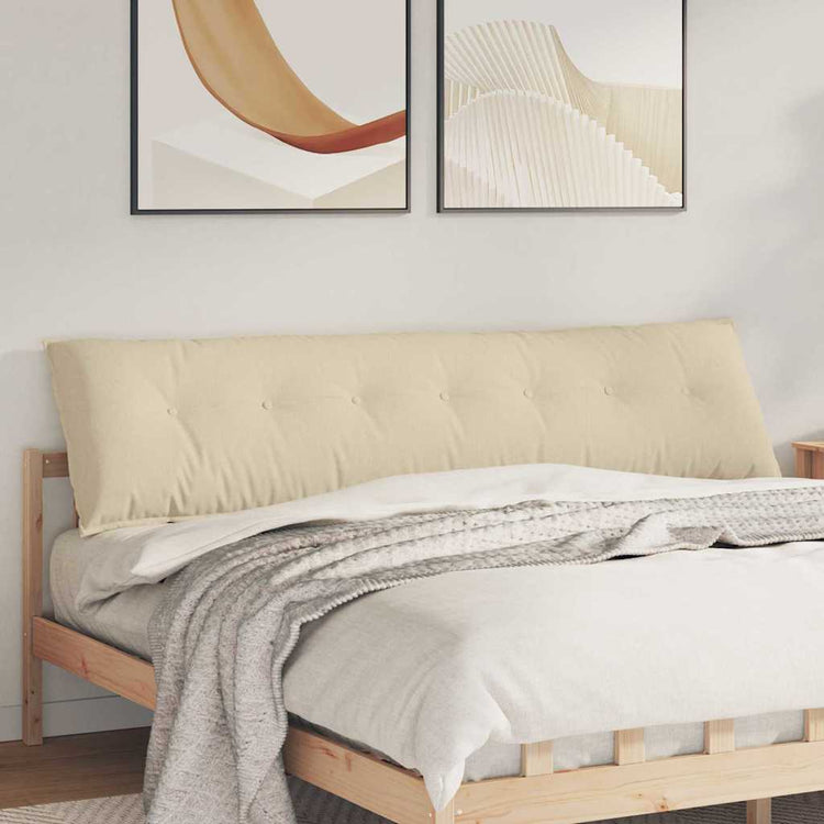 Vidaxx coussin de dossier crème 200 x 19 x 50 cm tissu