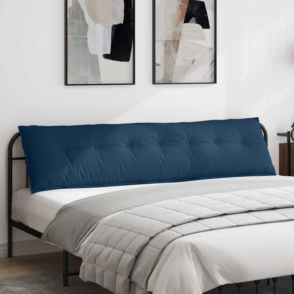 Vidaxx coussin de dossier bleu 200 x 19 x 50 cm tissu