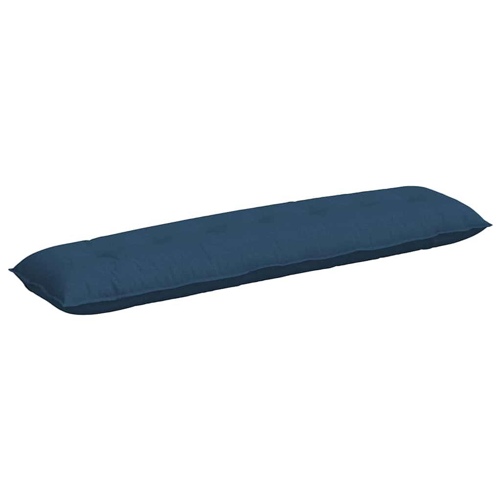 Vidaxx coussin de dossier bleu 200 x 19 x 50 cm tissu