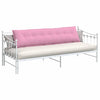 Vidaxx coussin de dossier rose 200 x 19 x 50 cm tissu