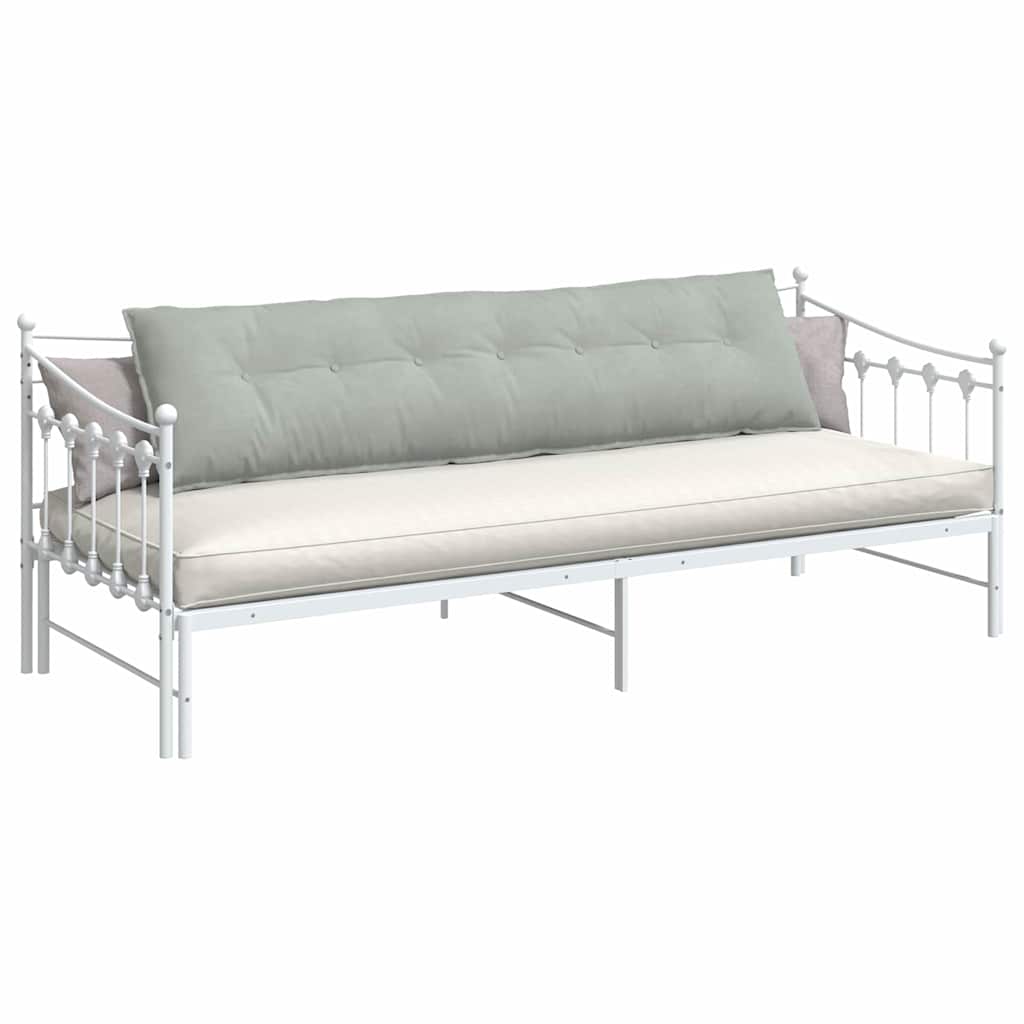 Vidaxx coussin de dossier gris clair 200 x 50 cm tissu corde