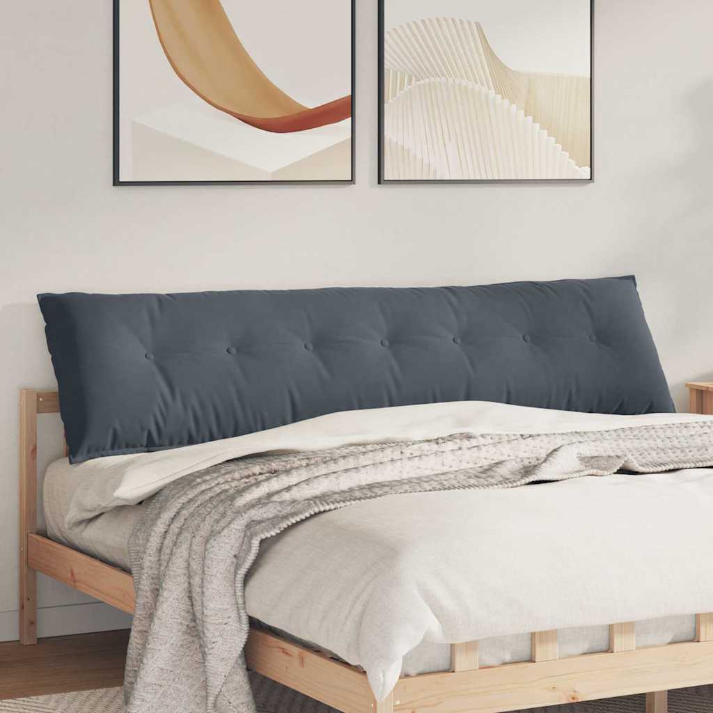 Vidaxx coussin de dossier gris foncé 200 x 50 cm tissu corde