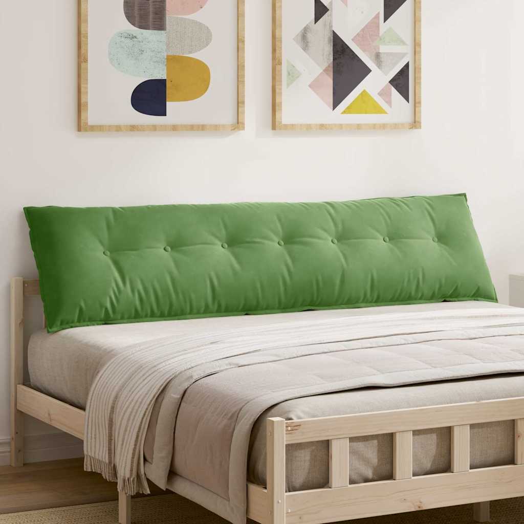 Vidaxx coussin de dossier vert clair 200 x 50 cm tissu corde