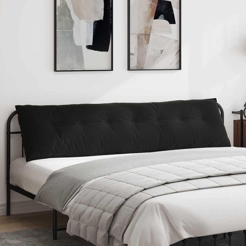 Vidaxx coussin de dossier noir 200 x 50 cm tissu corde