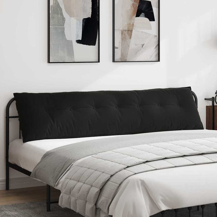 Vidaxx coussin de dossier noir 200 x 50 cm tissu corde