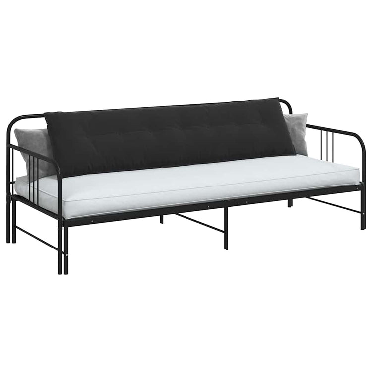 Vidaxx coussin de dossier noir 200 x 50 cm tissu corde