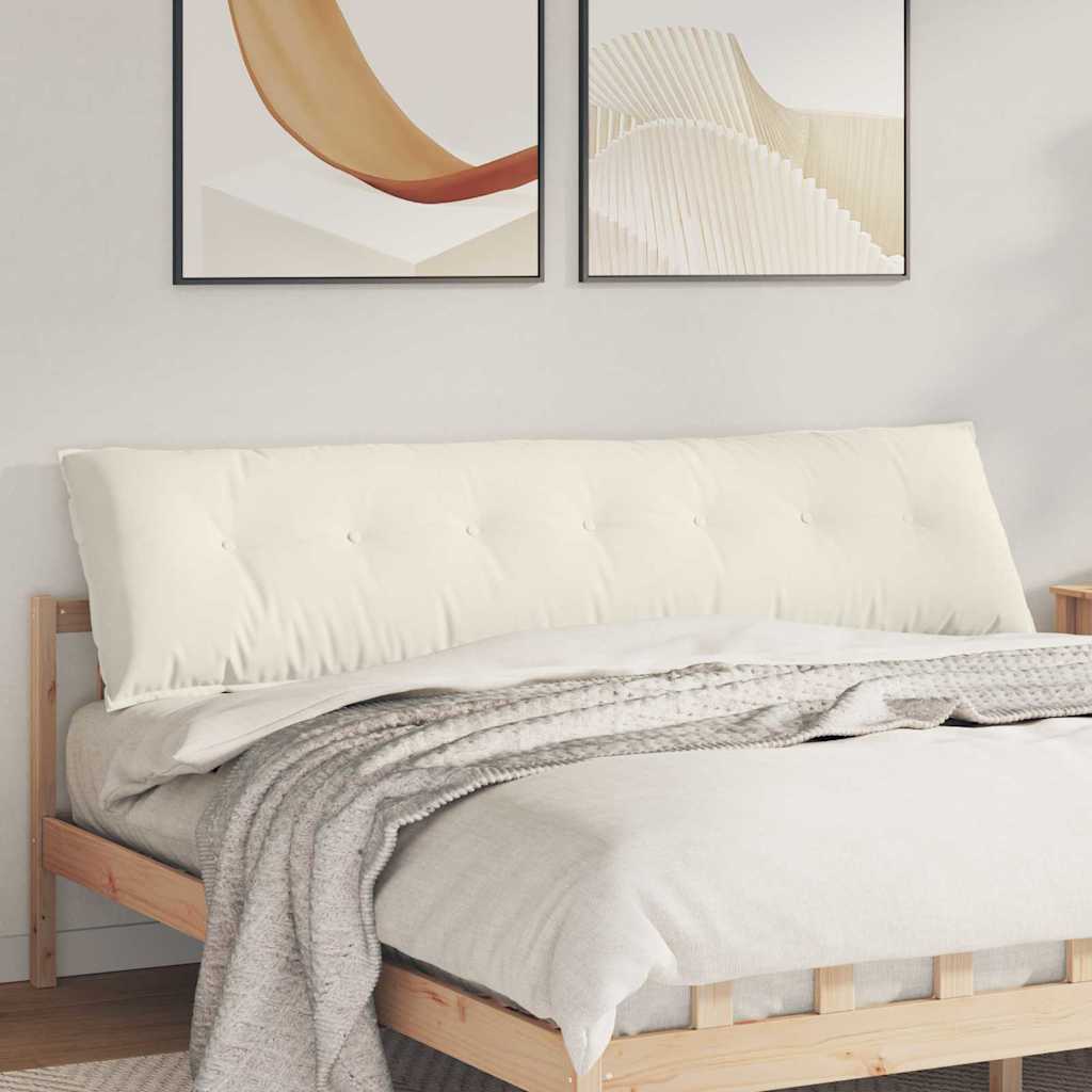 Vidaxx coussin de dossier crème 200 x 50 cm tissu corde