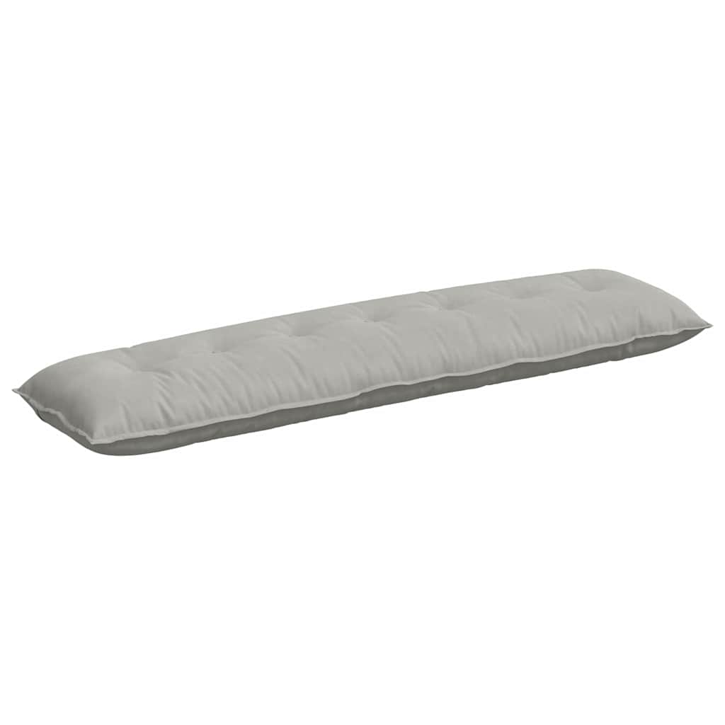 Vidaxx coussin de dossier gris clair 200 x 50 cm tissu microfibre