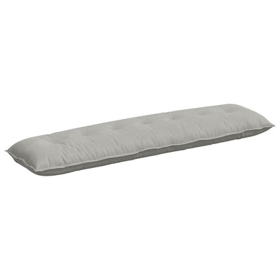Vidaxx coussin de dossier gris clair 200 x 50 cm tissu microfibre