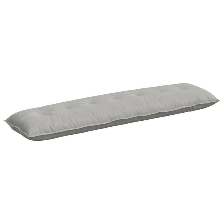 Vidaxx coussin de dossier gris clair 200 x 50 cm tissu microfibre