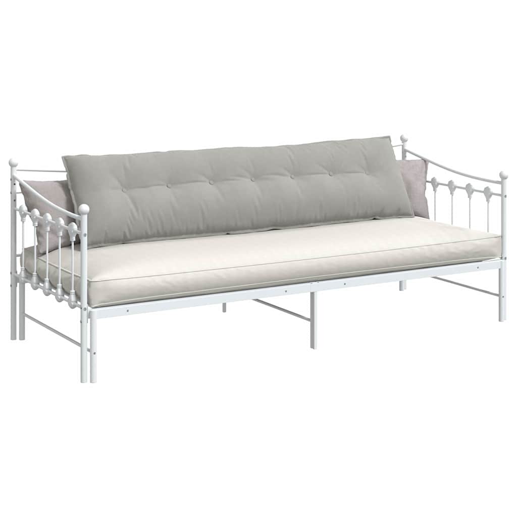 Vidaxx coussin de dossier gris clair 200 x 50 cm tissu microfibre