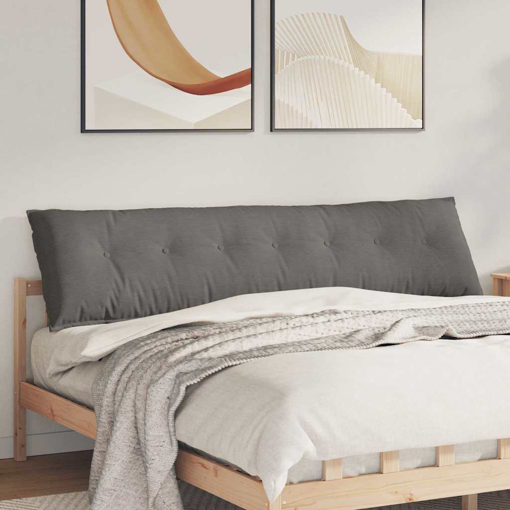 Vidaxx coussin de dossier gris clair 200 x 50 cm tissu corde