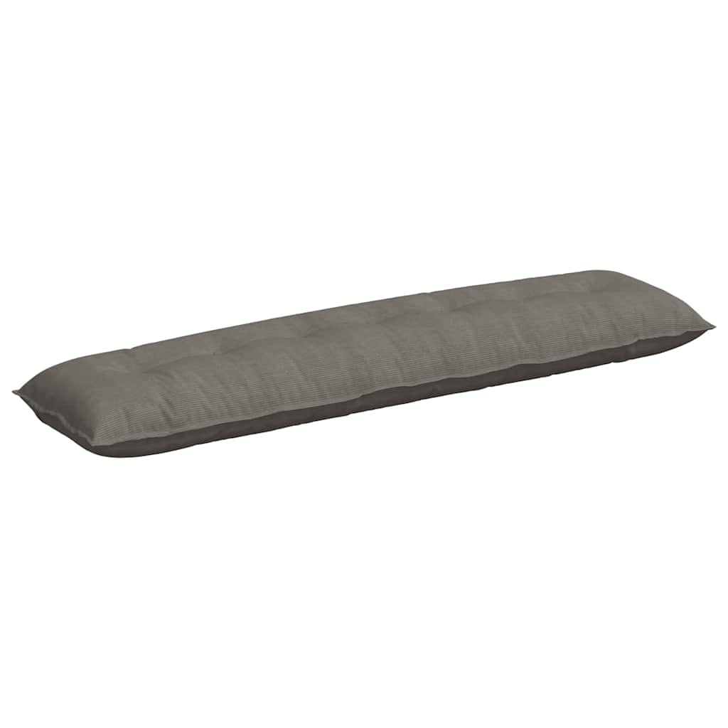 Vidaxx coussin de dossier gris clair 200 x 50 cm tissu corde
