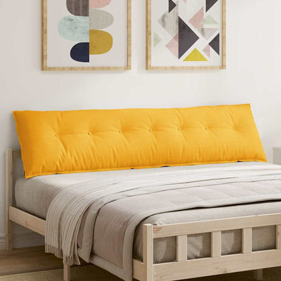 Vidaxx coussin de dossier jaune clair 200 x 50 cm tissu corde