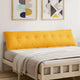 Vidaxx coussin de dossier jaune clair 200 x 50 cm tissu corde